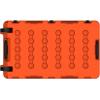 imageCAMPZERO 148L Premium Cargo ampamp Equipment Storage Case with Coated Stainless Steel Latching and Locking System GreyBurnt Orange