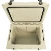 imageCAMPZERO 40L42 Quart Hard Cooler Ice Chest Perfect for Drinks Beach Picnics Boating Hunting Camping and Travel with 4 Moldedin Cup Holders and Comfort Grip HandlesBeige