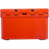 imageCAMPZERO 40L42 Quart Hard Cooler Ice Chest Perfect for Drinks Beach Picnics Boating Hunting Camping and Travel with 4 Moldedin Cup Holders and Comfort Grip HandlesCZ Orange
