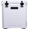 imageCAMPZERO 50L 52 Quart Hard Cooler with EasyRoll Oversized Wheels Extendable Aluminum Pull Handle Perfect Insulated Ice Chest for Beverages Beach Camping Family Picnics Fishing and BoatingWhite
