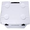 imageCAMPZERO 50L 52 Quart Hard Cooler with EasyRoll Oversized Wheels Extendable Aluminum Pull Handle Perfect Insulated Ice Chest for Beverages Beach Camping Family Picnics Fishing and BoatingWhite