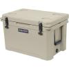imageCAMPZERO 60L CoolerIce Chest with 4 Moldedin Cup Holders and NoLose Drain PlugBeige