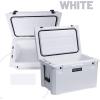 imageCAMPZERO 60L CoolerIce Chest with 4 Moldedin Cup Holders and NoLose Drain PlugWhite