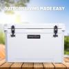imageCAMPZERO 60L CoolerIce Chest with 4 Moldedin Cup Holders and NoLose Drain PlugWhite