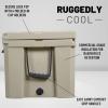 imageCAMPZERO 84 Qt CoolerIce Chest with 4 Moldedin Cup HoldersBeige