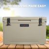 imageCAMPZERO 84 Qt CoolerIce Chest with 4 Moldedin Cup HoldersBeige