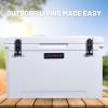 imageCAMPZERO 84 Qt CoolerIce Chest with 4 Moldedin Cup HoldersWhite