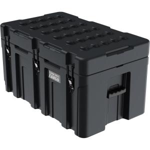 imageCAMPZERO 148L Premium Cargo ampamp Equipment Storage Case with Coated Stainless Steel Latching and Locking System GreyBlack