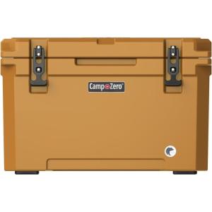 imageCAMPZERO 40L42 Quart Hard Cooler Ice Chest Perfect for Drinks Beach Picnics Boating Hunting Camping and Travel with 4 Moldedin Cup Holders and Comfort Grip HandlesClay