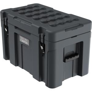 imageCAMPZERO Premium 78L Cargo ampamp Equipment Storage Case with Coated Stainless Steel Latching and Locking System GreyGrey