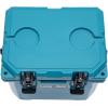 imageCAMPZERO 10L106 Quart Portable Hard Cooler Ice Chest Perfect for Drinks Lunch Beach Picnics Boating Camping and Travel with 2 Moldedin Cup Holders and Folding Aluminum HandleDark Turquoise