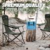 imageCAMPZERO 10L106 Quart Portable Hard Cooler Ice Chest Perfect for Drinks Lunch Beach Picnics Boating Camping and Travel with 2 Moldedin Cup Holders and Folding Aluminum HandleSky Blue