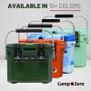 imageCAMPZERO 10L106 Quart Portable Hard Cooler Ice Chest Perfect for Drinks Lunch Beach Picnics Boating Camping and Travel with 2 Moldedin Cup Holders and Folding Aluminum HandleDark Green