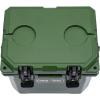 imageCAMPZERO 10L106 Quart Portable Hard Cooler Ice Chest Perfect for Drinks Lunch Beach Picnics Boating Camping and Travel with 2 Moldedin Cup Holders and Folding Aluminum HandleDark Green