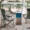 imageCAMPZERO 10L106 Quart Portable Hard Cooler Ice Chest Perfect for Drinks Lunch Beach Picnics Boating Camping and Travel with 2 Moldedin Cup Holders and Folding Aluminum HandleDark Turquoise