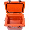 imageCAMPZERO 10L106 Quart Portable Hard Cooler Ice Chest Perfect for Drinks Lunch Beach Picnics Boating Camping and Travel with 2 Moldedin Cup Holders and Folding Aluminum HandleBurnt Orange