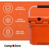 imageCAMPZERO 10L106 Quart Portable Hard Cooler Ice Chest Perfect for Drinks Lunch Beach Picnics Boating Camping and Travel with 2 Moldedin Cup Holders and Folding Aluminum HandleBurnt Orange