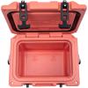 imageCAMPZERO 10L106 Quart Portable Hard Cooler Ice Chest Perfect for Drinks Lunch Beach Picnics Boating Camping and Travel with 2 Moldedin Cup Holders and Folding Aluminum HandleCoral