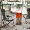 imageCAMPZERO 10L106 Quart Portable Hard Cooler Ice Chest Perfect for Drinks Lunch Beach Picnics Boating Camping and Travel with 2 Moldedin Cup Holders and Folding Aluminum HandleBurnt Orange