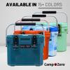 imageCAMPZERO 10L106 Quart Portable Hard Cooler Ice Chest Perfect for Drinks Lunch Beach Picnics Boating Camping and Travel with 2 Moldedin Cup Holders and Folding Aluminum HandleDark Turquoise