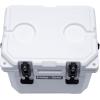 imageCAMPZERO 10L106 Quart Portable Hard Cooler Ice Chest Perfect for Drinks Lunch Beach Picnics Boating Camping and Travel with 2 Moldedin Cup Holders and Folding Aluminum HandleWhite