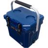 imageCAMPZERO 12  126 Qt Cooler with 2 Moldedin Cup Holders ampamp Folding Aluminum Handle  Thick Walled Freezer Grade Cooler with Secure Locking System ampamp Tie Down Channels Navy