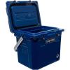 imageCAMPZERO 12  126 Qt Cooler with 2 Moldedin Cup Holders ampamp Folding Aluminum Handle  Thick Walled Freezer Grade Cooler with Secure Locking System ampamp Tie Down Channels Navy
