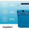 imageCAMPZERO 12  126 Qt Premium Cooler with Moldedin Cup Holders and Folding Aluminum Handle Turquoise CZ12LDT