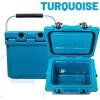imageCAMPZERO 12  126 Qt Premium Cooler with Moldedin Cup Holders and Folding Aluminum Handle Turquoise CZ12LDT