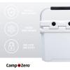 imageCAMPZERO 12L126 Quart Portable Hard Cooler Ice Chest Perfect for Drinks Lunch Beach Picnics Boating Camping and Travel with 2 Moldedin Cup Holders and Folding Aluminum HandleWhite