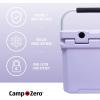 imageCAMPZERO 12L126 Quart Portable Hard Cooler Ice Chest Perfect for Drinks Lunch Beach Picnics Boating Camping and Travel with 2 Moldedin Cup Holders and Folding Aluminum HandleLavender