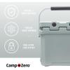 imageCAMPZERO 12L126 Quart Portable Hard Cooler Ice Chest Perfect for Drinks Lunch Beach Picnics Boating Camping and Travel with 2 Moldedin Cup Holders and Folding Aluminum HandleSage