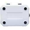imageCAMPZERO 12L126 Quart Portable Hard Cooler Ice Chest Perfect for Drinks Lunch Beach Picnics Boating Camping and Travel with 2 Moldedin Cup Holders and Folding Aluminum HandleWhite