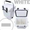 imageCAMPZERO 16L169 Quart Portable Hard Cooler with Divider Perfect for Drinks Wine Bottles Lunch Beach Picnics Boating Camping Travel with 2 Moldedin Cup Holders and Folding Aluminum HandleWhite