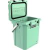imageCAMPZERO 16L169 Quart Portable Hard Cooler with Divider Perfect for Drinks Wine Bottles Lunch Beach Picnics Boating Camping Travel with 2 Moldedin Cup Holders and Folding Aluminum HandleMint Green