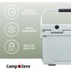 imageCAMPZERO 21 Quart Rotomolded Hard Cooler  Insulated Ice Chest with 4 Cup Holders  BearProof Travel Ice Box for Beverage Drink BBQ Fishing Camping OutdoorSage