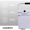 imageCAMPZERO 21 Quart Rotomolded Hard Cooler  Insulated Ice Chest with 4 Cup Holders  BearProof Travel Ice Box for Beverage Drink BBQ Fishing Camping OutdoorWhite
