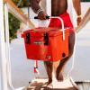 imageCAMPZERO 21 Quart Rotomolded Hard Cooler  Insulated Ice Chest with 4 Cup Holders  BearProof Travel Ice Box for Beverage Drink BBQ Fishing Camping OutdoorClay