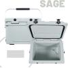 imageCAMPZERO 21 Quart Rotomolded Hard Cooler  Insulated Ice Chest with 4 Cup Holders  BearProof Travel Ice Box for Beverage Drink BBQ Fishing Camping OutdoorSage