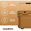 imageCAMPZERO 21 Quart Rotomolded Hard Cooler  Insulated Ice Chest with 4 Cup Holders  BearProof Travel Ice Box for Beverage Drink BBQ Fishing Camping OutdoorClay