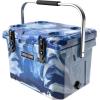 imageCAMPZERO 21 Quart Rotomolded Hard Cooler  Insulated Ice Chest with 4 Cup Holders  BearProof Travel Ice Box for Beverage Drink BBQ Fishing Camping OutdoorBlue  White