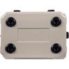 imageCAMPZERO 21 Quart Rotomolded Hard Cooler  Insulated Ice Chest with 4 Cup Holders  BearProof Travel Ice Box for Beverage Drink BBQ Fishing Camping OutdoorBeige