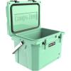 imageCAMPZERO 21 Quart Rotomolded Hard Cooler  Insulated Ice Chest with 4 Cup Holders  BearProof Travel Ice Box for Beverage Drink BBQ Fishing Camping OutdoorMint Green