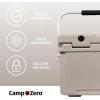 imageCAMPZERO 21 Quart Rotomolded Hard Cooler  Insulated Ice Chest with 4 Cup Holders  BearProof Travel Ice Box for Beverage Drink BBQ Fishing Camping OutdoorBeige