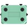 imageCAMPZERO 21 Quart Rotomolded Hard Cooler  Insulated Ice Chest with 4 Cup Holders  BearProof Travel Ice Box for Beverage Drink BBQ Fishing Camping OutdoorMint Green