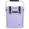 imageCAMPZERO 16L169 Quart Portable Hard Cooler with Divider Perfect for Drinks Wine Bottles Lunch Beach Picnics Boating Camping Travel with 2 Moldedin Cup Holders and Folding Aluminum HandleLavender