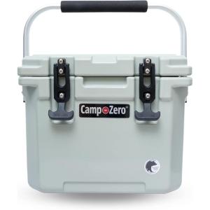 imageCAMPZERO 10L106 Quart Portable Hard Cooler Ice Chest Perfect for Drinks Lunch Beach Picnics Boating Camping and Travel with 2 Moldedin Cup Holders and Folding Aluminum HandleSage