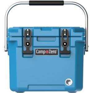 imageCAMPZERO 12  126 Qt Premium Cooler with Moldedin Cup Holders and Folding Aluminum Handle Turquoise CZ12LDT