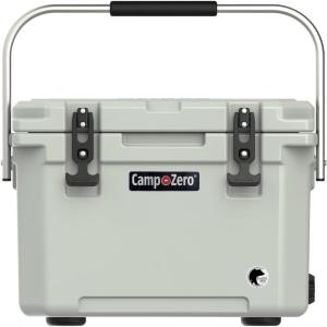 imageCAMPZERO 21 Quart Rotomolded Hard Cooler  Insulated Ice Chest with 4 Cup Holders  BearProof Travel Ice Box for Beverage Drink BBQ Fishing Camping OutdoorSage