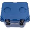 imageCAMPZERO 12L126 Quart Portable Hard Cooler Ice Chest Perfect for Drinks Lunch Beach Picnics Boating Camping and Travel with 2 Moldedin Cup Holders and Folding Aluminum HandleNavy Blue